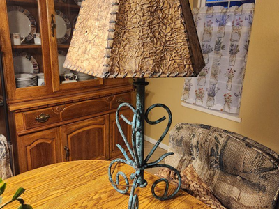 Southwestern Turquoise Metal Lamp