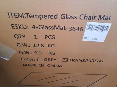 Tempered Glass Chair mat