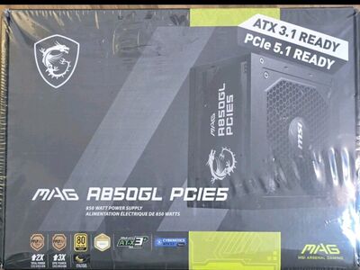 MSI MAG A850GL PCIE 5.1 & ATX 3.1 Game Power Suppl