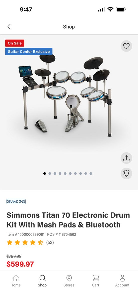 Simmons titan 70, Tama hydrologic throne