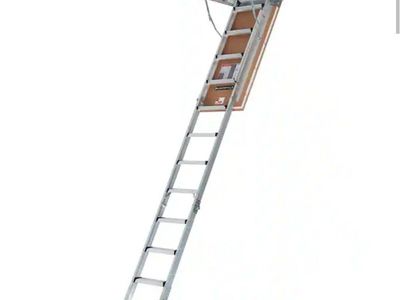 Brand New Louisville Ladder Aluminum Attic Ladder with Insulation