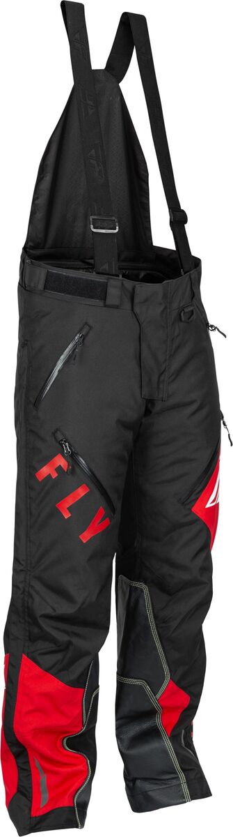 Fly Racing SNX Pro Snow Bike Bib (Black/Red, Large) (470-6101L)