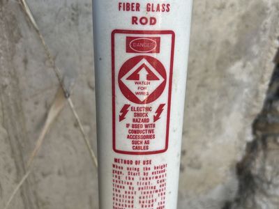 Surveyor measuring rod