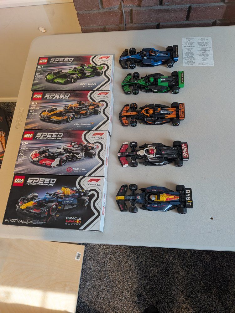 Lego Formula 1, 5 cars lot