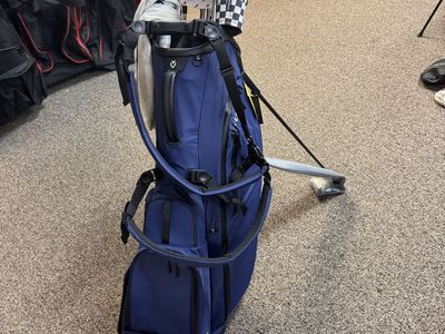 Vessel Player Air Stand Golf Bag in Navy Blue - Lightweight & Durable with Full-Length Dividers