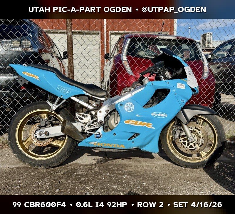 1999 Honda CBR600F4 Parts - UTPAP Ogden