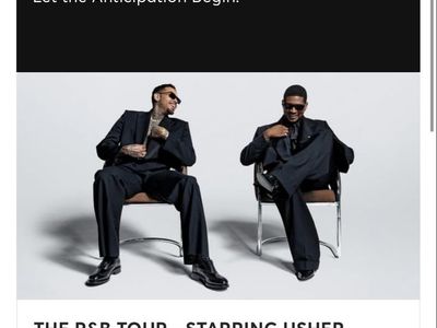 2 Chris Brown/Usher Tickets in Vegas