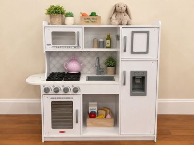 Melissa & Doug Deluxe Play Kitchen – Excellent Condition– Tons of Accessories Included!