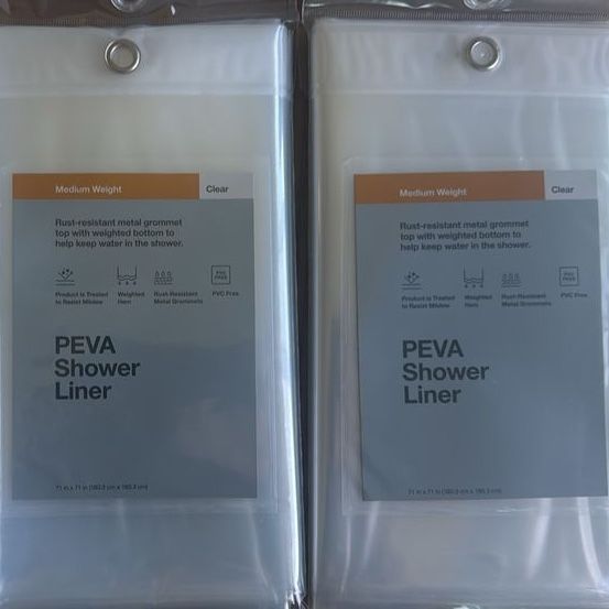 Shower Liner - Frosted or Clear, Rust-Resistant