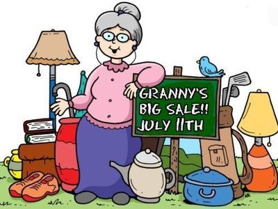 Granny's HUGE Purge Yard Sale July 11th at the Daybreak Community Sale
