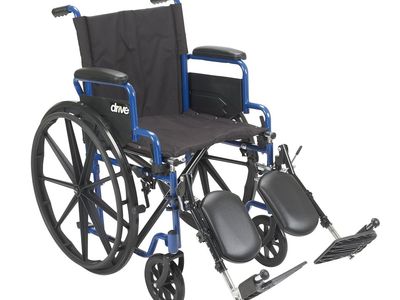 Drive Medical Blue Streak Lightweight Foldable Wheelchair