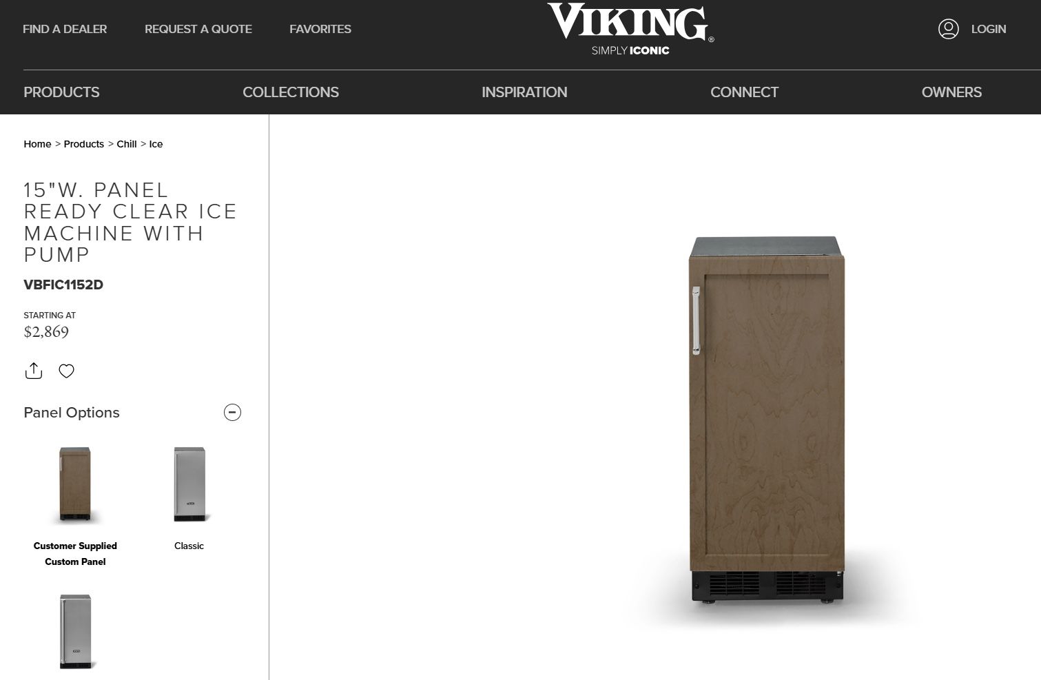 Viking 15" Undercounter Clear Ice Machine - Panel Ready - $2900 OBO