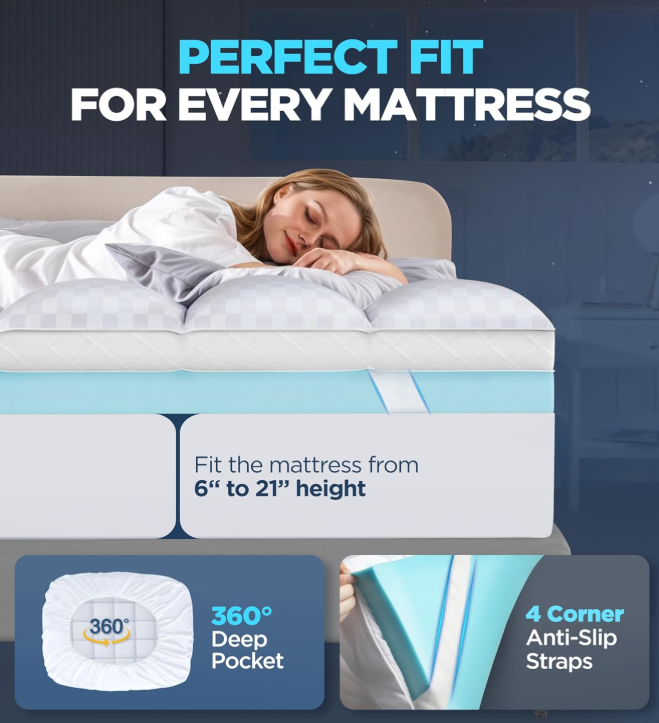 New in box 2" Queen Mattress Topper