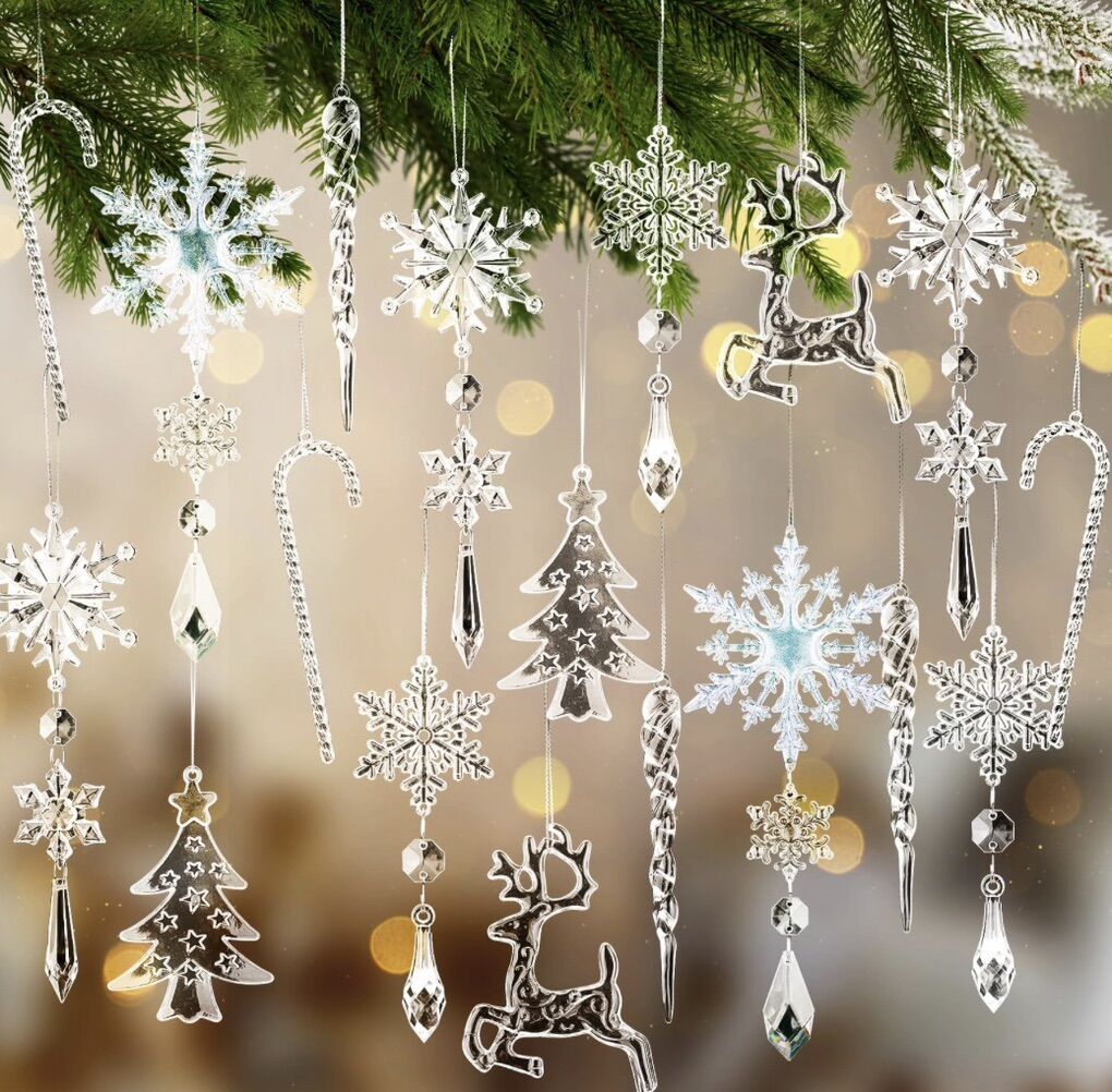 Geegoods 18pcs Christmas Ornaments Decorations