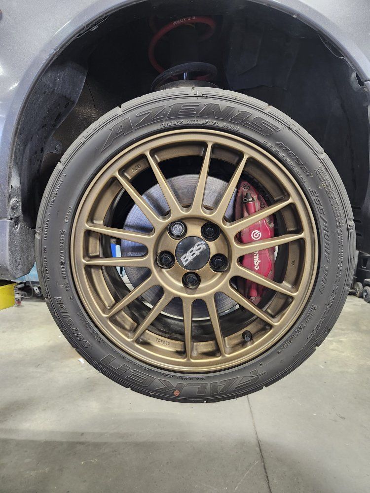 forged BBS Evo 9 wheels. falken azenis tires