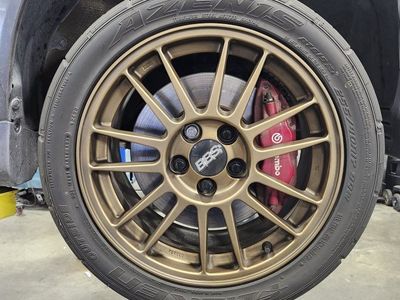 forged BBS Evo 9 wheels. falken azenis tires
