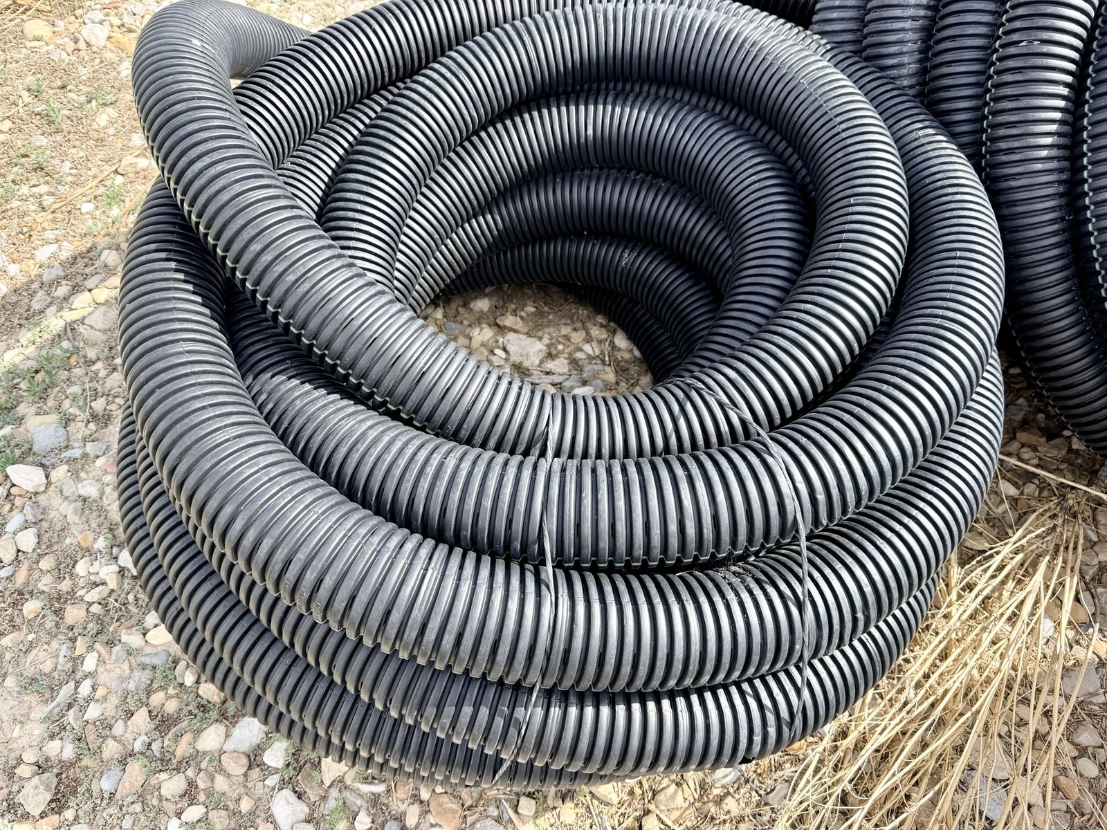 (6) 50ft Rolls Corrugated Drainage Pipe - 300ft