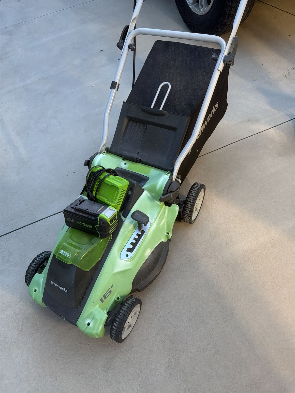 16 Greenworks Landmower