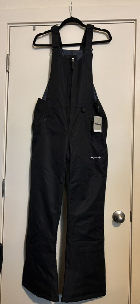Black Insulated Overall Bib