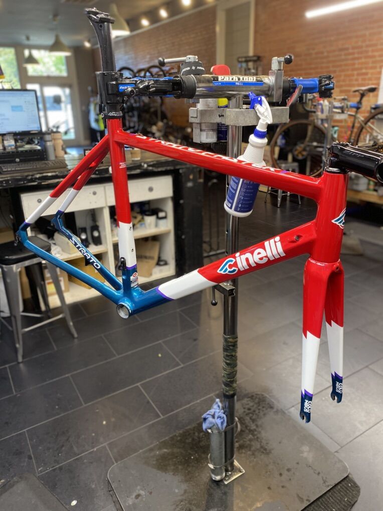 Cinelli Stratofaster 55cm Carbon Road Frameset Rim Brake