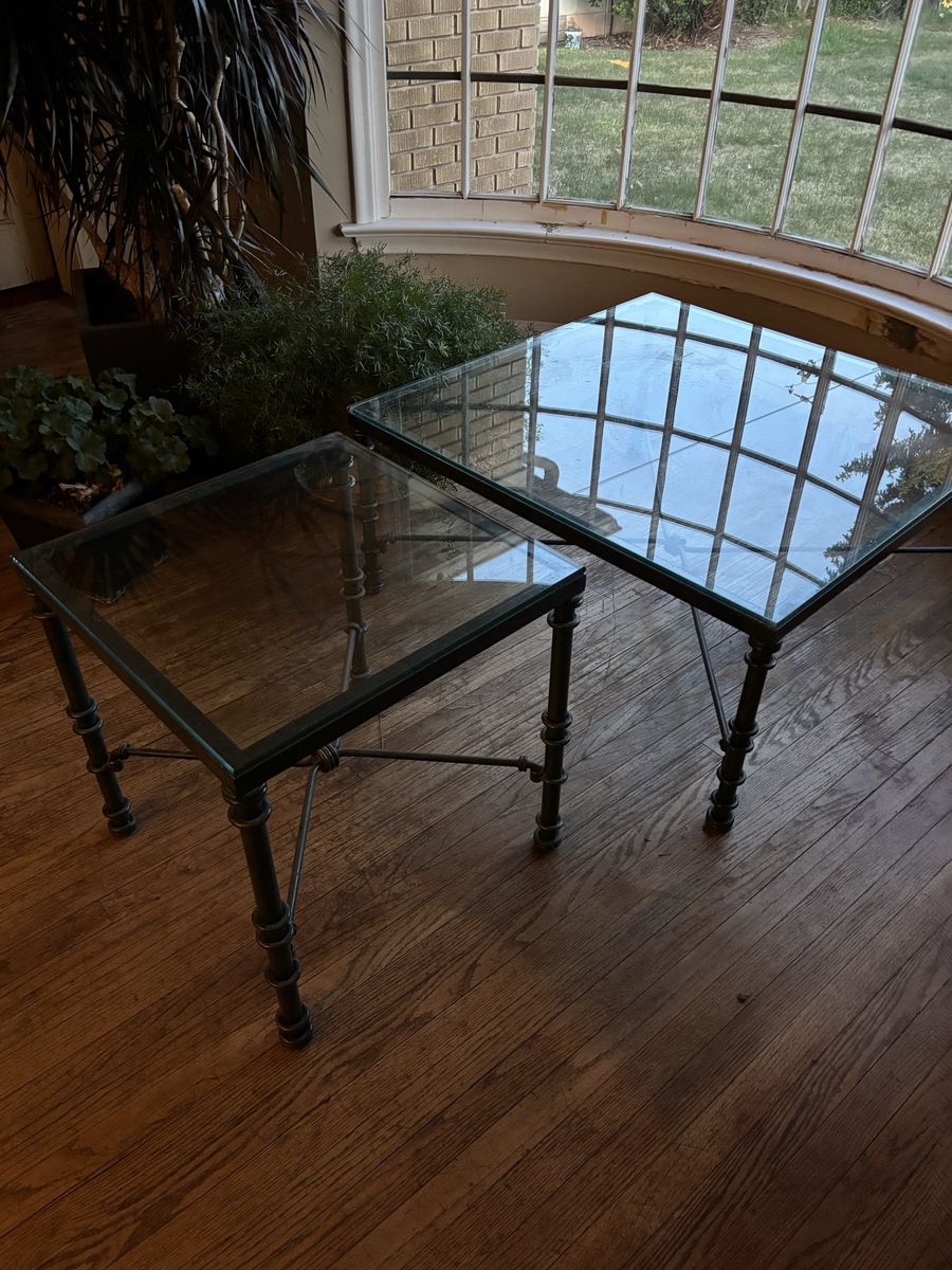 Coffee table and end table glass