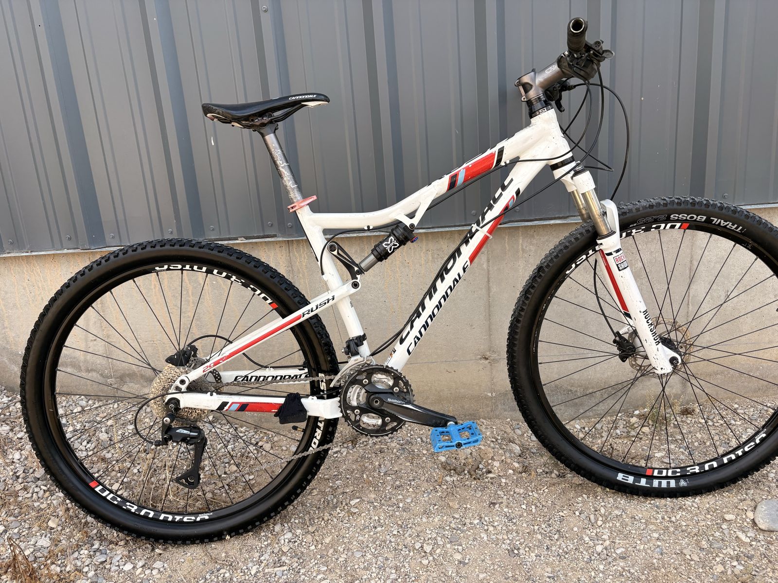 Cannondale Rush Full Suspension Mountain Bike - White/Red, Used
