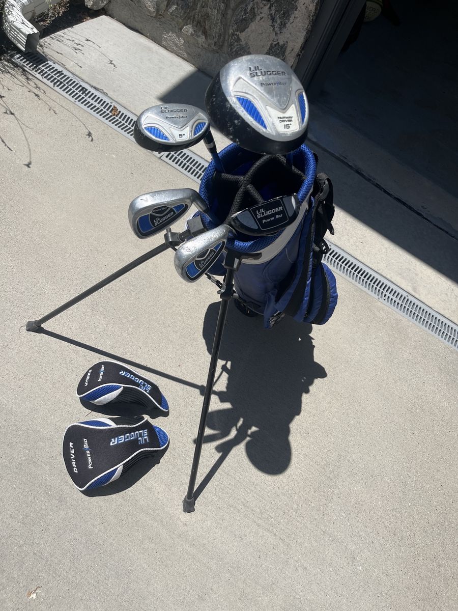 Power-Bilt Lil’ Slugger junior golf clubs and bag
