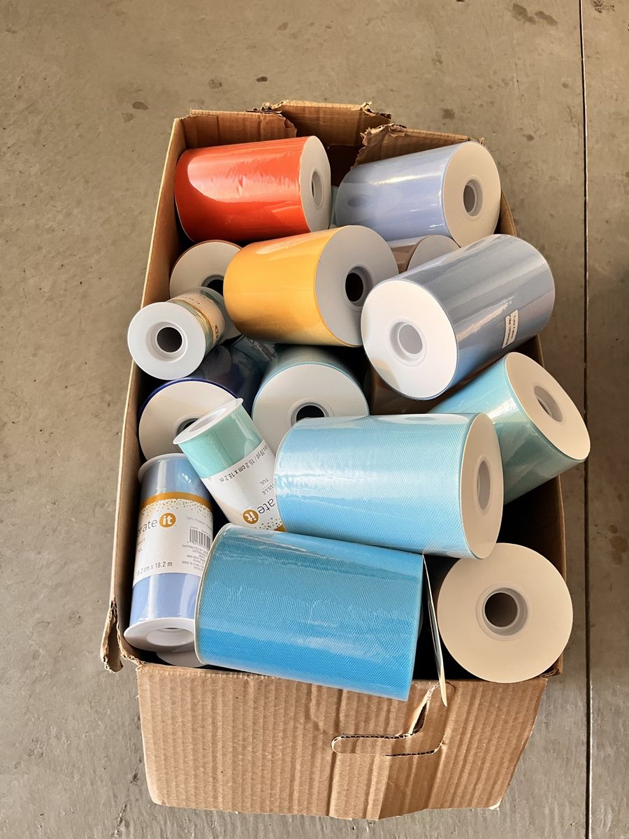 Tulle spools rolls, craft supplies, party decor