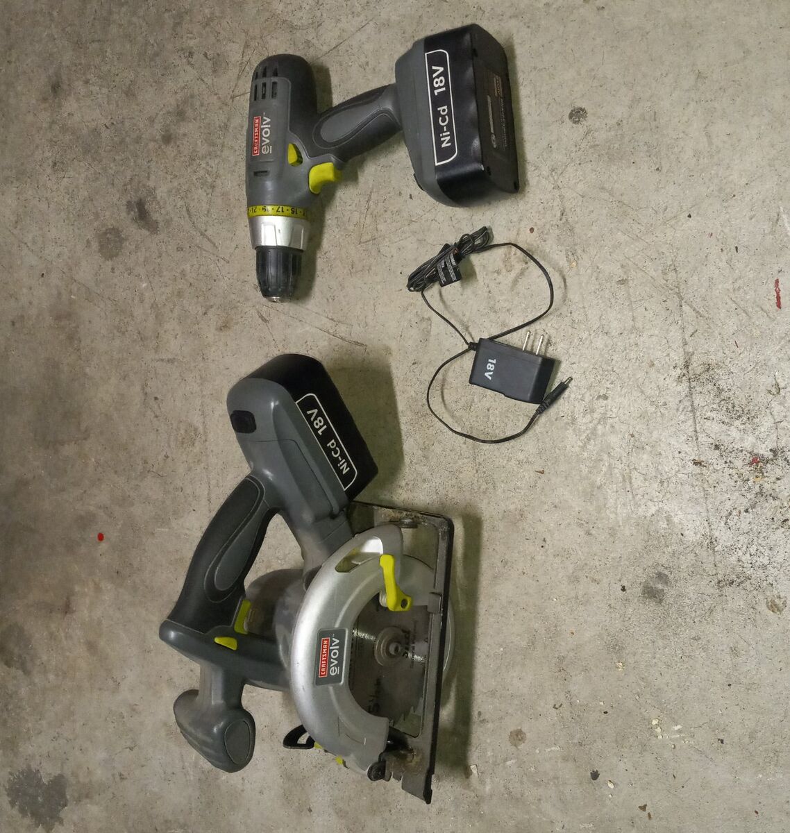 craftsman cordless drill & circular saw