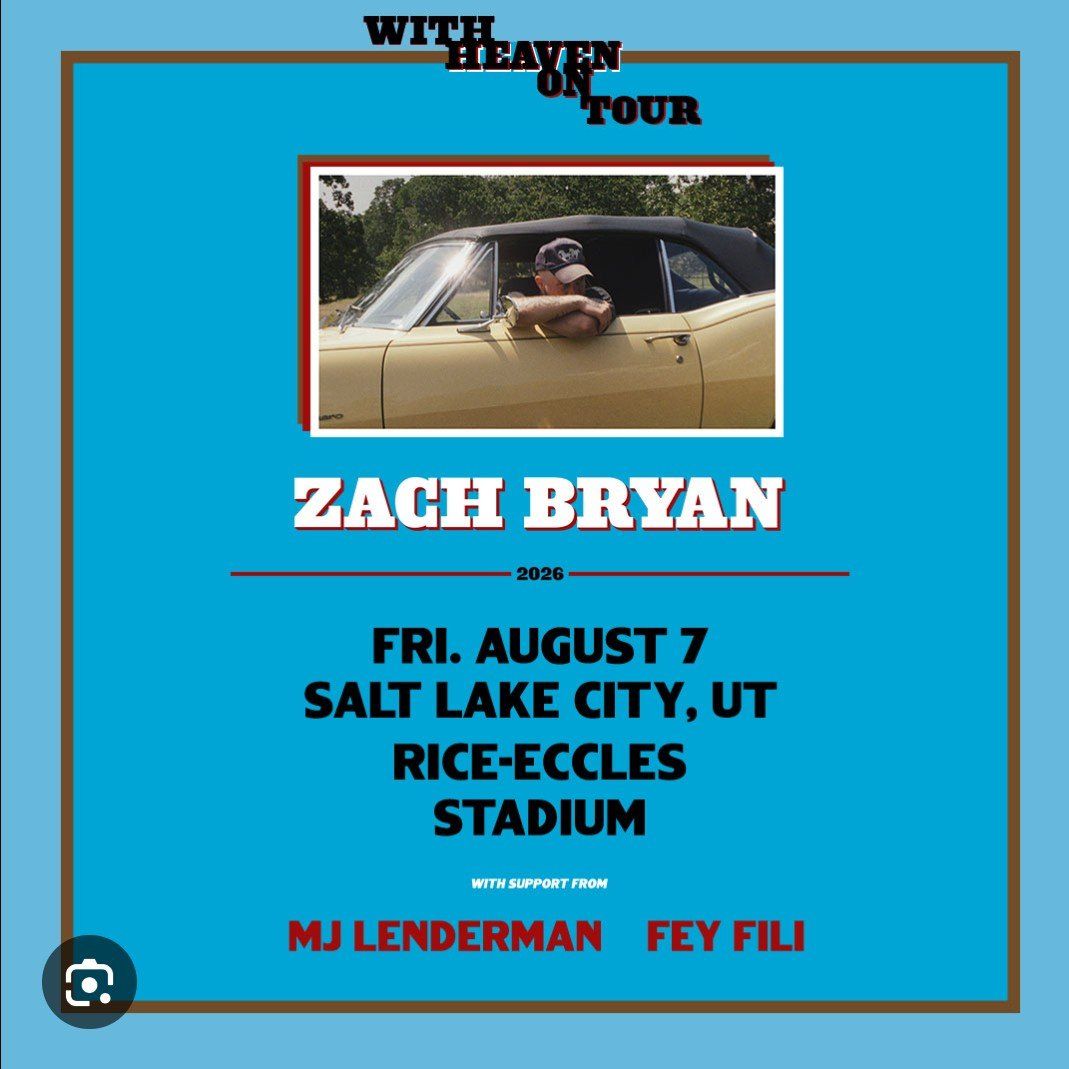 4 Stadium Floor Tickets Zach Bryan Aug 7th