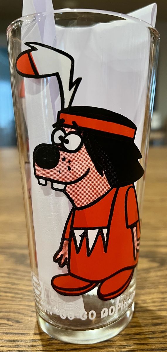 Vintage Pepsi Collector Series Glass 1975 Go-Go Gophers (Underdog Cartoon) *Mint condition*