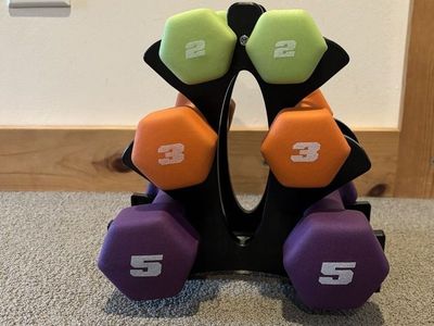 Dumbbell Set with Rack - 20 lbs total