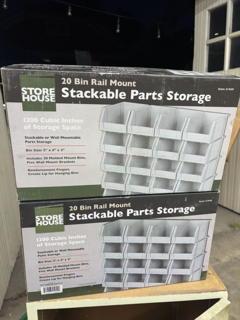 Harbor Freight Stackable Parts Storage