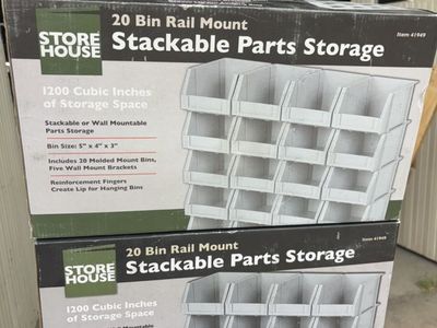 Harbor Freight Stackable Parts Storage