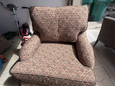 2 overstuffed chairs