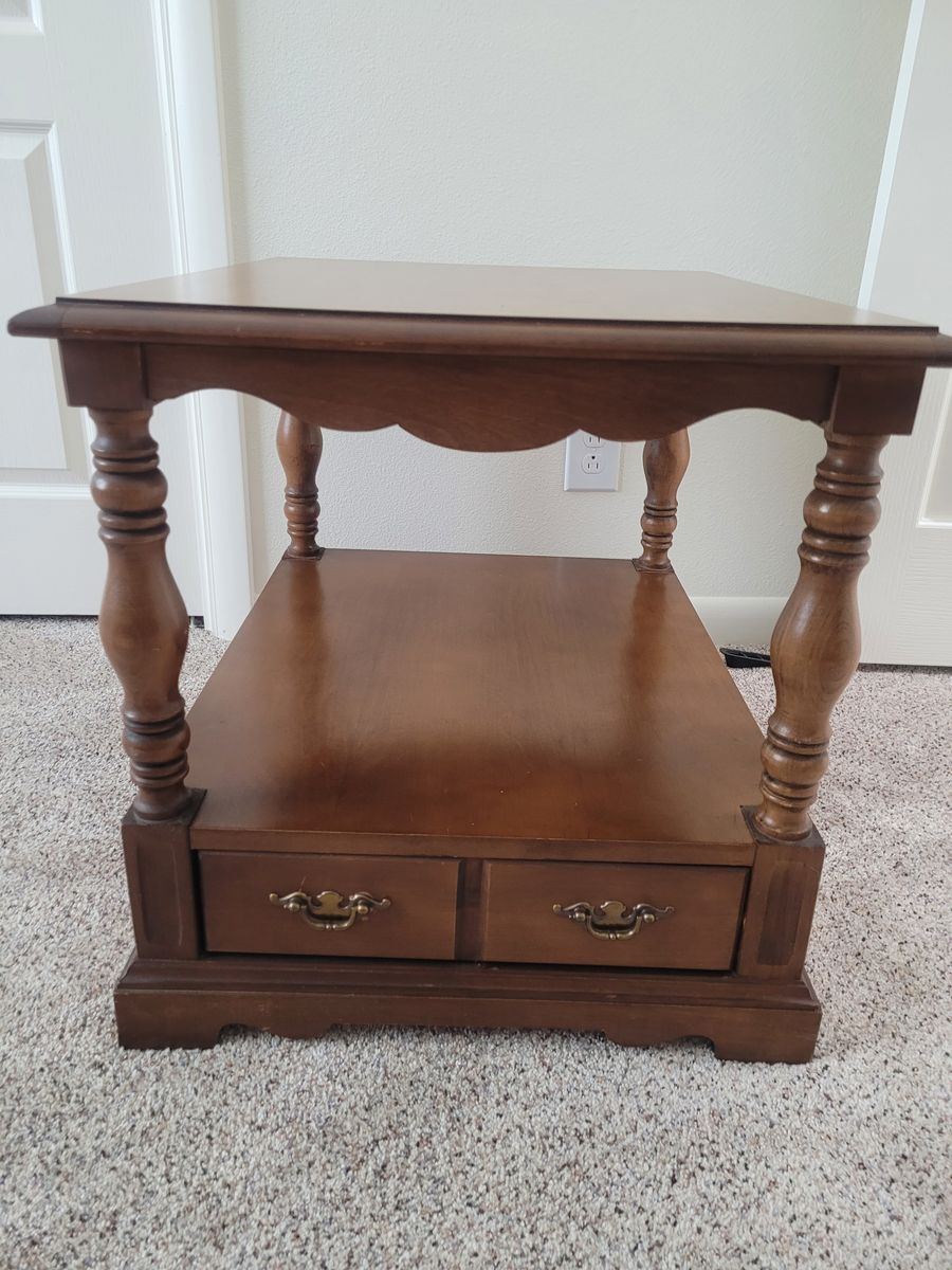 Classic wooden side table