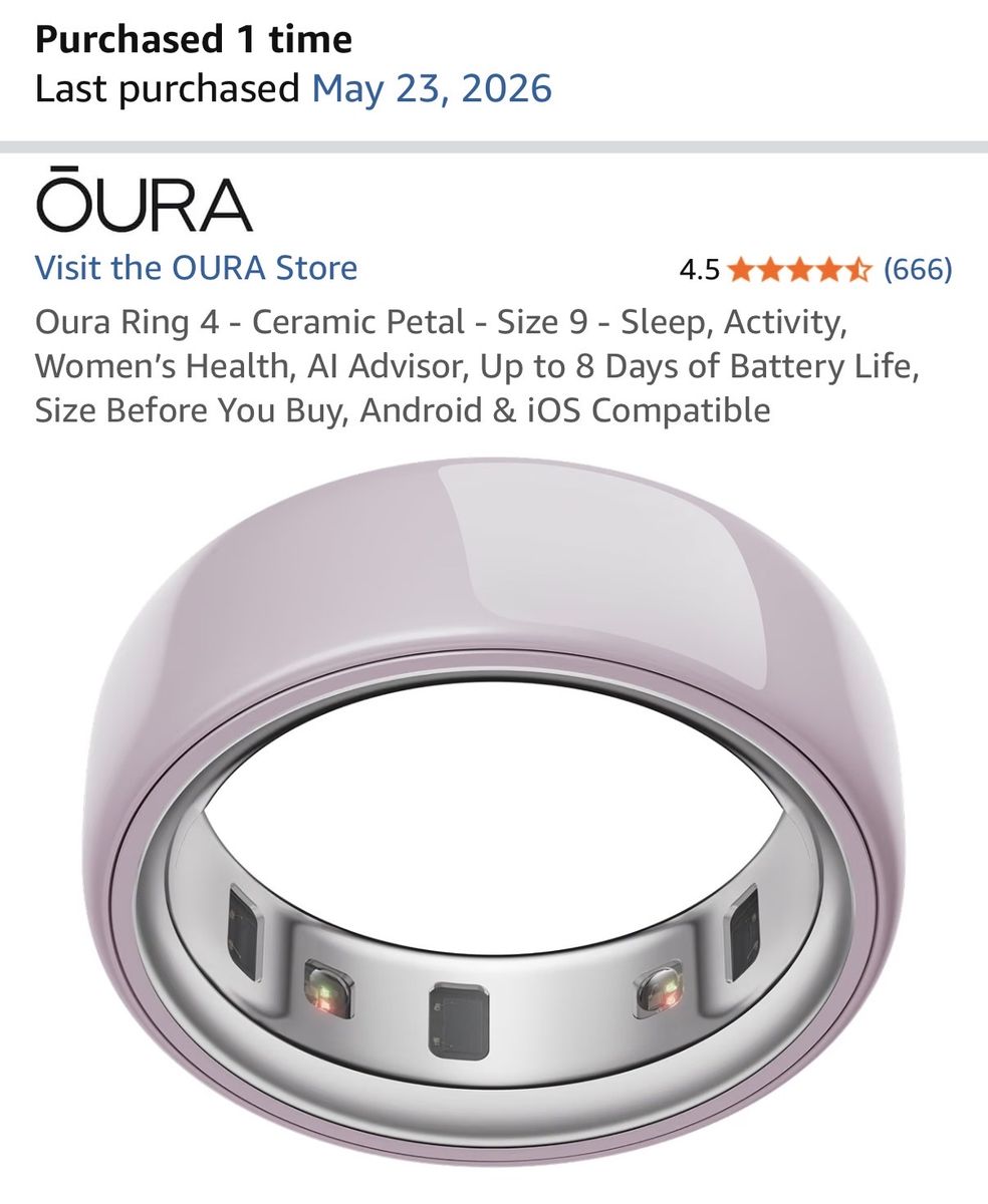 Oura 4 Ring Size 9 Pink