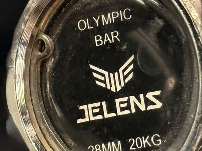 JELENS Olympic Barbell - 28MM, 20KG Weightlifting Bar - New