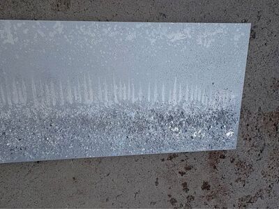 Large Rectangular Silver Glitter glam textured Glitz Abstract Canvas Art Home Decor $80 in Draper