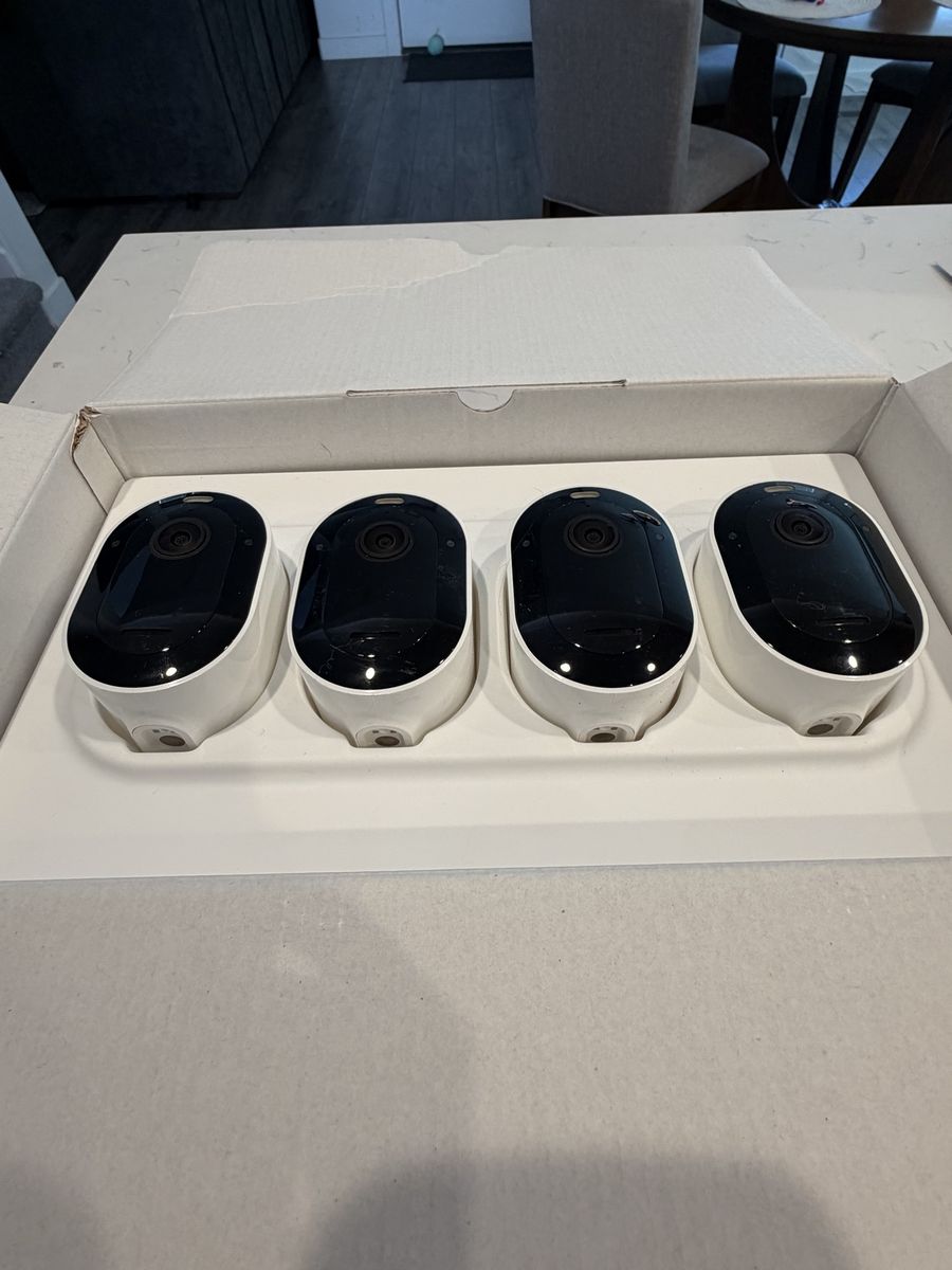 NEW Arlo Pro 5S 2K Security Camera 4-Pack + Magnetic Mounts