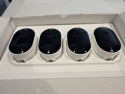 NEW Arlo Pro 5S 2K Security Camera 4-Pack + Magnetic Mounts