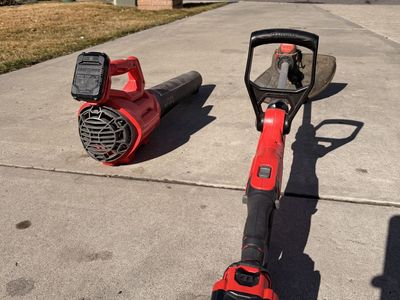 Battery Craftsman Weed Eater and Blower