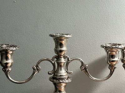 Set Of 2 Gorham Sterling Silver Candelabras
