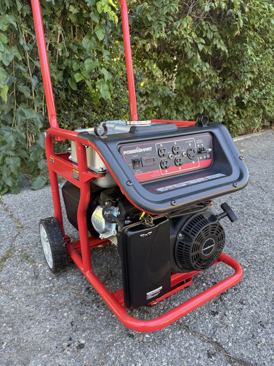 PowerSmart 7500W Electric Start Portable Generator Model PS48 Only 27hrs.