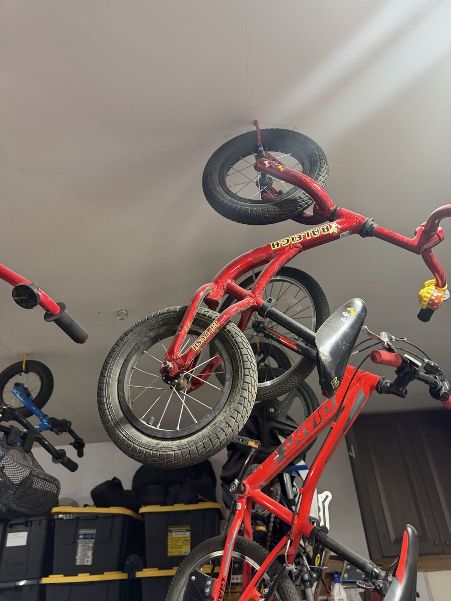 Red Raleigh Kids' 12" Wheel Bicycle - Used