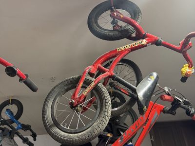 Red Raleigh Kids' 12" Wheel Bicycle - Used