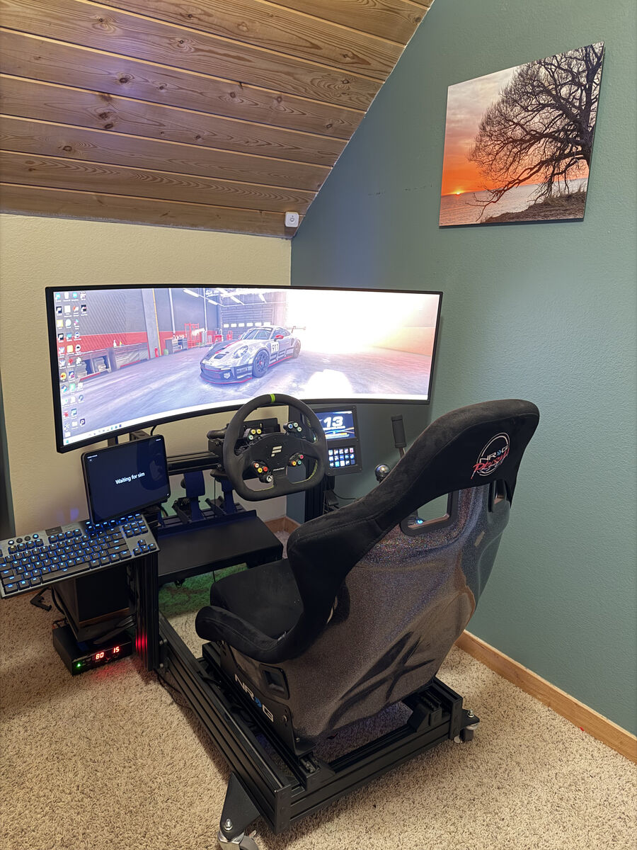 Fanatec CS DD 12nm base, ASR 4 Chassis Driving Racing Simulator with High End PC