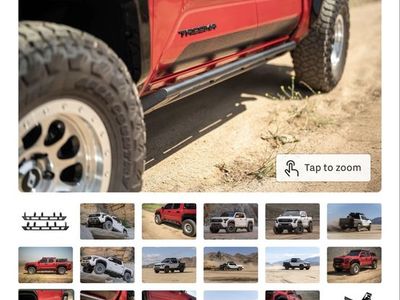 DV8 off-road Rock sliders Toyota Tacoma GEN four