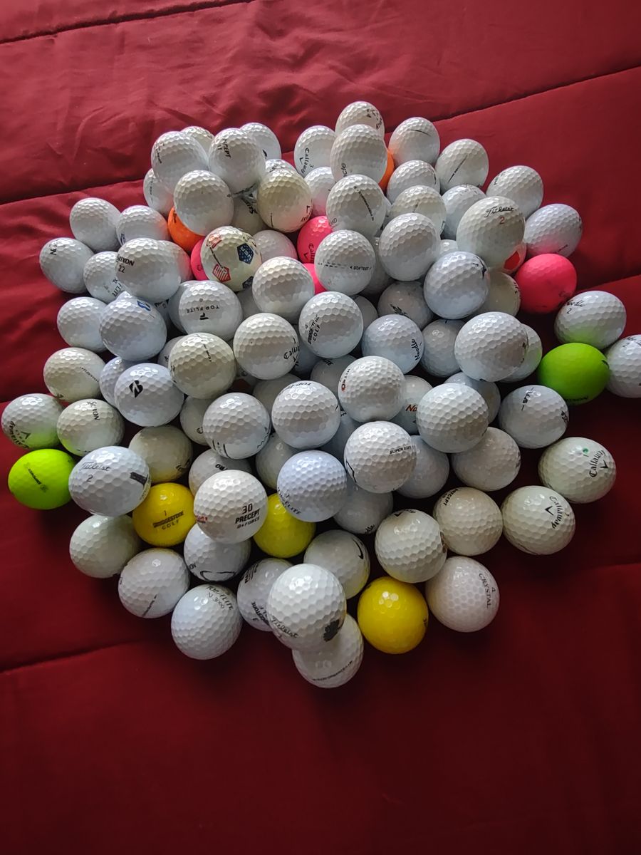 110 used golf balls