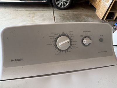 *Hotpoint* White Electric Washer & Dryer